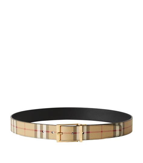 burberry george house check belt|Reversible Check B Cut Belt in Snug/black .